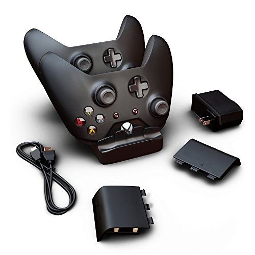 Ortz® Xbox One Controller Charger + FREE AC Wall Charger Adapter & 2x