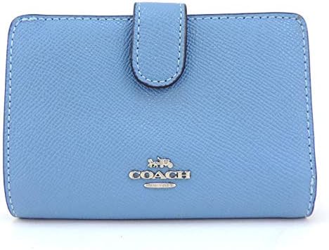 Amazon Coach コーチ 二つ折り財布 ライトブルー 水色 中古 Coach コーチ 財布