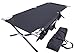 Tough Outdoors Evergreen Camping Cot XL - Cots for Sleeping - Foldable Camping Beds for Adults - XL 2 Person Portable Folding Bed - 300 lbs (136 kg) Capacity - 83” x 32” (211 x 81 cm) - Dark Gray
