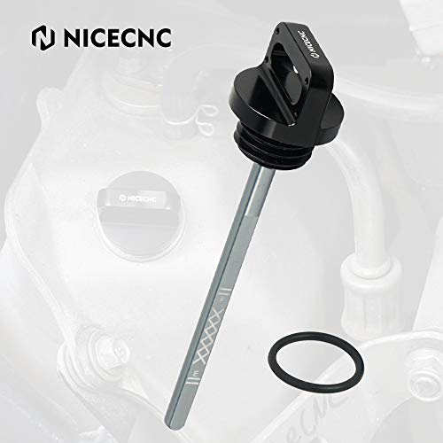NICECNC Black Titanium Engine Oil Level Dipstick Compatibel met Yamaha Raptor 700 Raptor 700R YFM700 YFM700R 2011-2020… - Image 5