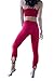 Helisopus Womens Running Leggings Yoga Gym Ninth Pants With Hollow Petal Design