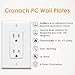 Outlet Covers, 12 Pack Light Switch Cover Electric 1 Gang White Wall Plates GFCIs Receptacle Wallplate, Standard Size, Polycarbonate