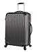 Lucas Outlander Hard Case 3 Piece Expandable Rolling Suitcase Sets With Spinner Wheels (One Size, Graphite)