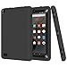 Fire 7 Case, H&T(TM) Ultra Slim Thin Hybrid Double Layer Anti-Scratch Shockproof Protective Cover Case For Fire 7 Inch [Kids Friendly] Tablet (5th Generation - 2015 release Only) (Black)