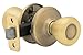 Kwikset Tylo Hall/Closet Knob in Antique Brass