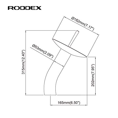 RODDEX Waterfall Bathroom Faucet Glass Single Handle Solid Brass Basin