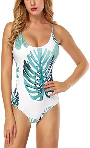 JULNN Women's Swimsuits Fashion One Piece Swimwears Halter Backless Sexy Bathing Suits Bikini