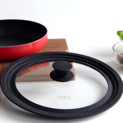 Teeo Silicone Lids for Pots and Pans Steam Pan Lid Full Pan Lid Cast Iron Skillet Lid