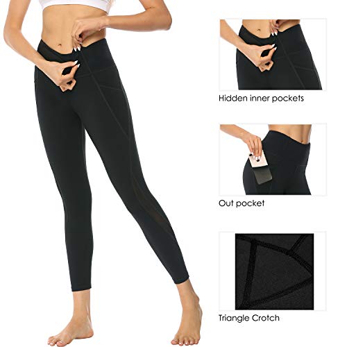 image for Edeey Yoga Pants for Women High Waisted Leggings with Pockets Spandex 