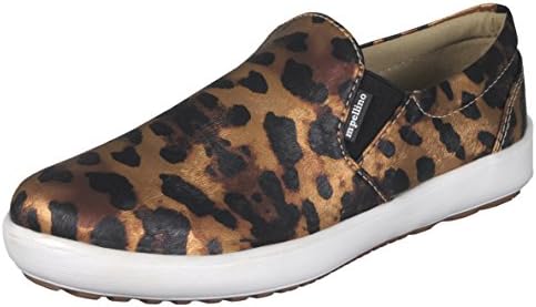 Mario Pellino Womens Comfortable Slip On Fashion Sneakers Leopard Print Loafers Comfort Flats Shoes