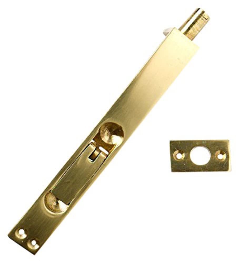 Merriway BH05673 Flush Fitting Door Bolt, 150 mm (6 Inch), Solid Brass