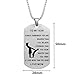 Dad Mom To Son Dog Tag Necklace Military Mens Jewelry Custom Stainless Steel Pendant Love Birthday Gifts (Mum To Son 1)