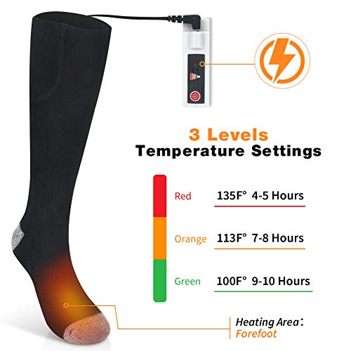 Jomst Upgraded Heated Socks for Men Women, Rechargeable Electric