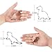 Dinosaur Cookie Cutters Set - 11 PCS Stainless Steel Shaped Cookie Candy Food Cutters Molds for DIY, Kitchen, Baking, Kids Dinosaur Theme Birthday Party Supplies Favors