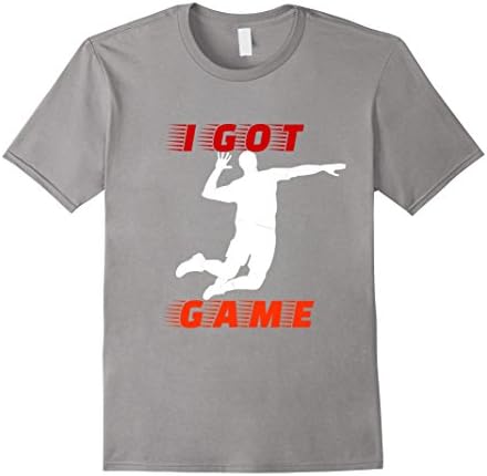 Men's I got Game Cool Volleyball Server T-shirt  Medium Slate