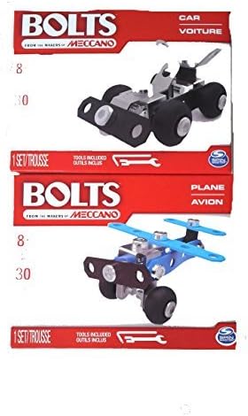 Set of 2 Bolts Models - Plane &amp; Car - From The Makers of Meccano