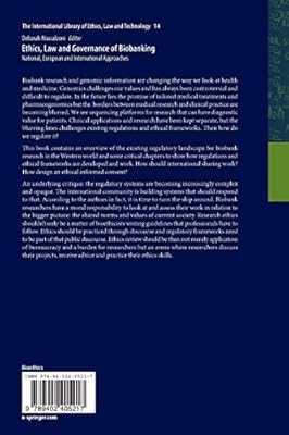 Ethics Law And Governance Of Biobanking National European - 