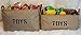OrganizerLogic Burlap Storage Organizer Basket - Heavy Duty Storage Basket - Perfect Storage Jute Basket for Laundry, Shoes and Kids Toys Storage bin - Storage Baskets Measure 22