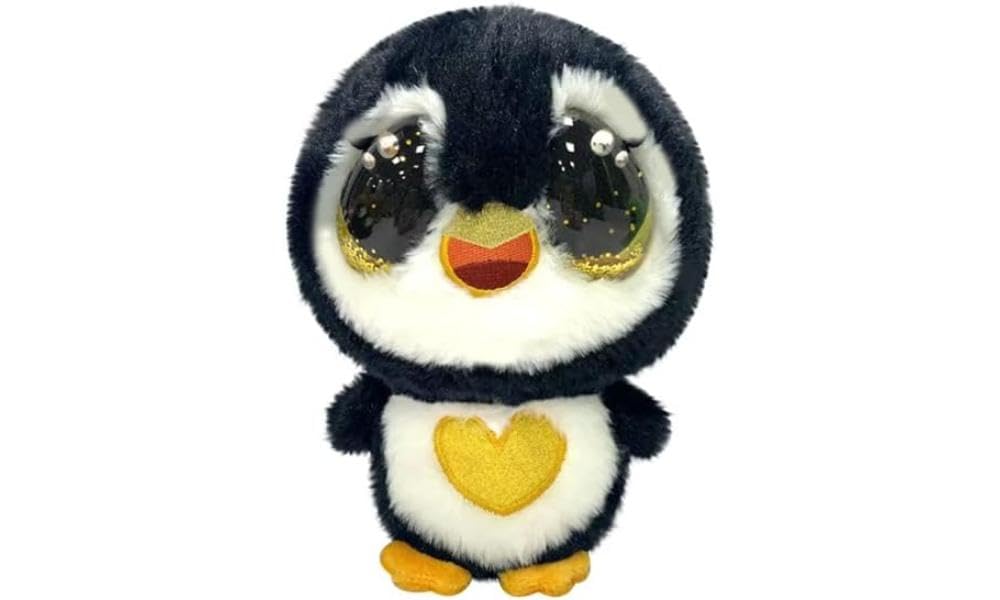 EyeLuvs: Polly the Penguin | 8-inch Penguin Plush with Magical Glittery Eyes | Shake and Watch Their Eyes Sparkle | Collectible Plush for Kids Ages 3+