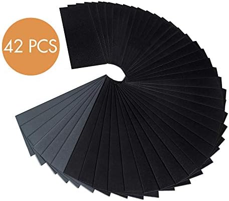 WaterLuu Sandpaper Wet Dry 120 to 3000 Assorted Grit, 9 Inch by 3.6 Inch Sanding Sheets for Wood Furniture Finishing, Metal Sanding, Automotive | 42-Sheet