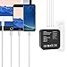 Travel Charger Adapter ZPTONE 4 Port USB Wall Charger International Universal Travel Plug Adapter with US UK EU AU Plug for iPhone, iPad, Samsung, LG, HTC, MacBook and More - Black