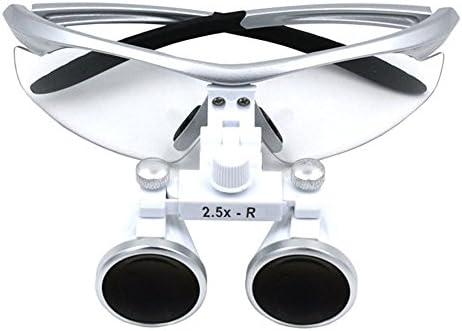 Dental Power 2.5X Binocular Loupes 320-420mm Working Distance Glasses Dentist Magnifier