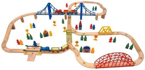 carousel 60 piece train set