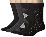 KM Legend Men's Dress, Black, Shoe Size: 6-12 (Sock Size: 10-13)