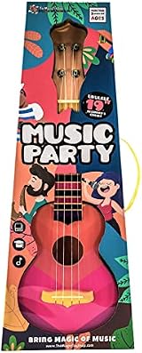 The Magic Toy Shop 19" Pink Ukulele Guitar 4 Strings Musical Instrument view 4