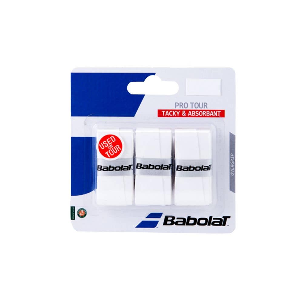 Babolat Men Pro Tour 3 Pack Tennis Grip White One Size