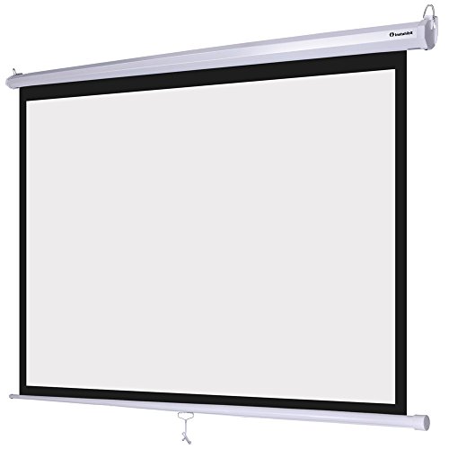 Instahibit-120inches-Diagonal-43-Manual-Pull-Down-Projection-Screen-96-x-72-White