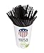 Coffee Stir Sticks, Plastic Stirrers: USA Made, BPA Free: Cocktail Straws, 5.25 Inches, Black, 1000 Count