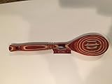 Wood Slotted Spoon (Red)