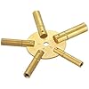 5-Prong-Brass-Clock-Key-for-Winding-Clocks-Odd-and-Even-Numbers-2-Piece-from-Brass-Blessing
