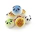 [BIG SIZE] BeautyMood 4Pcs Random Smiling face Round Squishy Kawaii Bread Smell Charms Cellphone Straps (Random color) by BeautyMoodTako