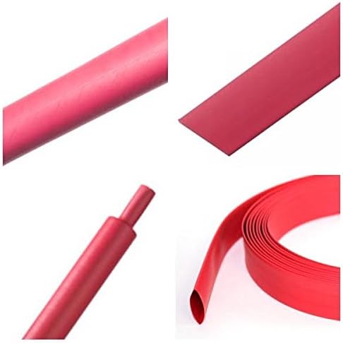 Red Heat Shrink Tubing Wrap Shrink Sleeving Tube - 1 metre Length (12.7mm Inside Diameter Before Recovery)