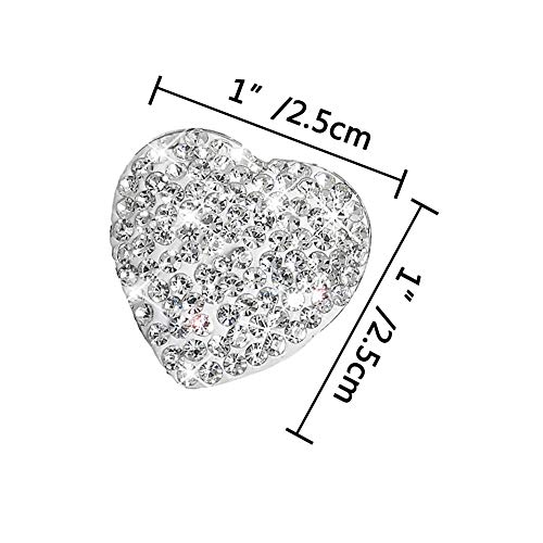 Fridge Magnets Bling Bling 4 PACK for Office Cabinets Whiteboards Dry Erase Board Lovely Home Decorative Fridge Stickers Refrigerator Magnets White - Thumbnail 3