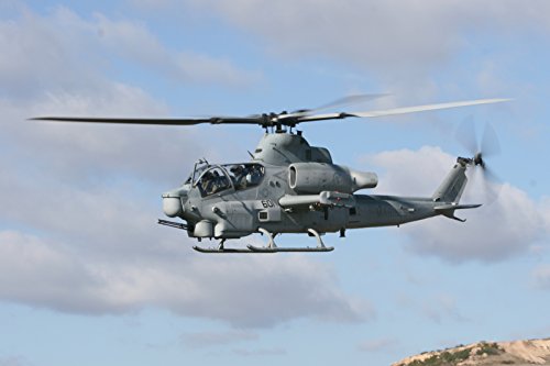 USMC AH-1Z Viper Super Cobra Attack Helicopter Photo Art Aviation U.S. Military Photos 8x12