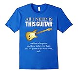 Men's All I Need Is This Guitar T-Shirt 2XL Royal Blue
