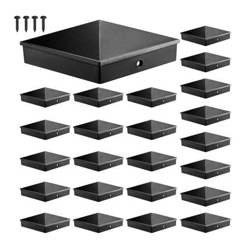4x4 Post Caps Black (Fits 3.5"x3.5"), ASA Material - UV, Fade &