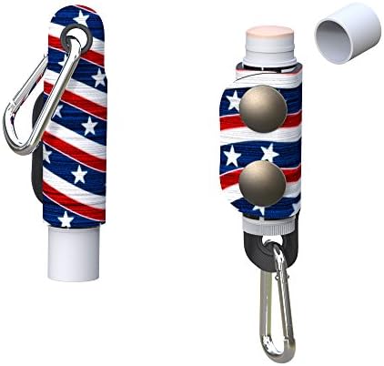 Snaps Lip Balm Holder "USA FLAG" MADE IN THE USA