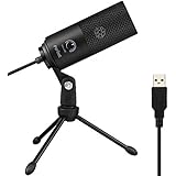 USB Microphone,Fifine Metal Condenser Recording Microphone For Laptop MAC Or Windows Cardioid Studio Recording Vocals, Voice Overs,Streaming Broadcast And YouTube Videos.(669B)