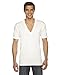 American Apparel mens Unisex Sheer Jersey Short-Sleeve Deep V-Neck(6456)