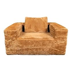 51.2 INCH Fluffy Corduroy Boneless Couch Cloud