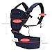 BabySteps 6-IN-1 Ergonomic Baby Hip Seat Carrier, Soft Carrier for All Shapes and Seasons, Perfect for Alone Nursing from Infant to Toddlers, Navy Blue