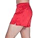 Intimo Men's Classic Silk Boxers, Red, Large