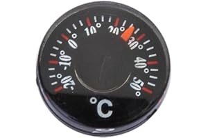 20mm Mini Round Dial Thermometer Analog Pointer for Indoor Outdoor Temperature Monitoring Tool