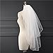 TBNA Bridal 2 Tiers Ivory Tulle Edge Bridal Veil Wedding Veil for Bride