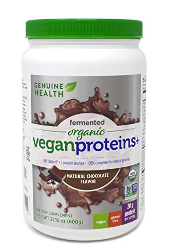 Genuine Health Fermented Organic Vegan Proteins+, 600g Chocolate Genuine Health Fermented Organic Vegan Proteins+, 600g Chocolate