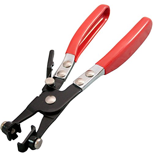 Heavy duty hose clamp pliers with swivel jaw lock slot …